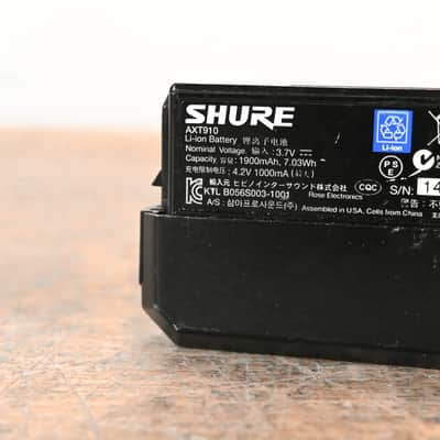 Shure AXT910 Axient Bodypack Rechargeable Battery CG01BLX image 3