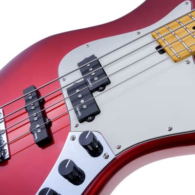 (Demo Model) : Sadowsky Guitars MetroExpress Hybrid PJ Bass 4 - Candy Apple Red Metallic image 3