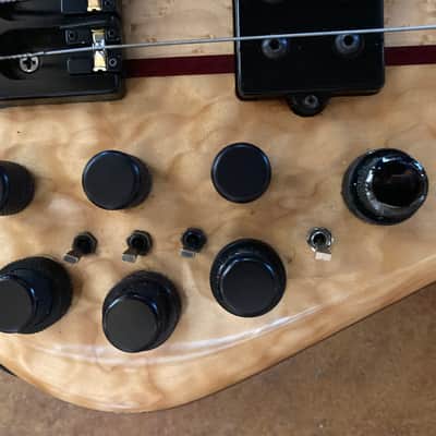Michael Dolan Custom 5-String Electric Bass, pre-2013 Blond image 9