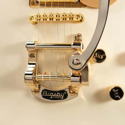 Gretsch Electromatic Pristine LTD Jet Single-Cut With Bigsby Electric Guitar - White Gold - Demo image 13