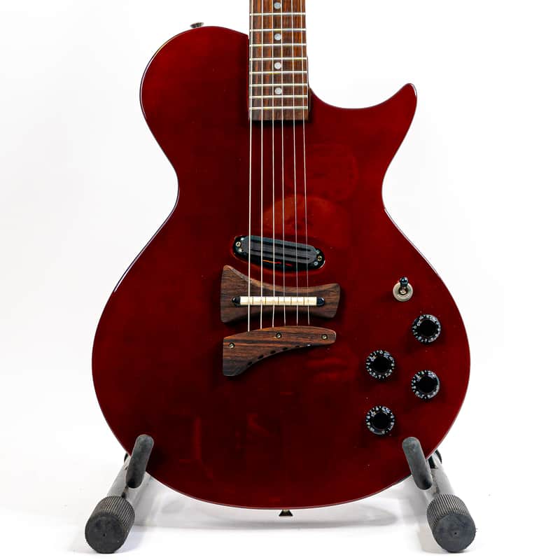 Fernandes LSA Monterey Magnacoustic Cherry Red – Hot Rail Power with Piezo Sparkle image 1