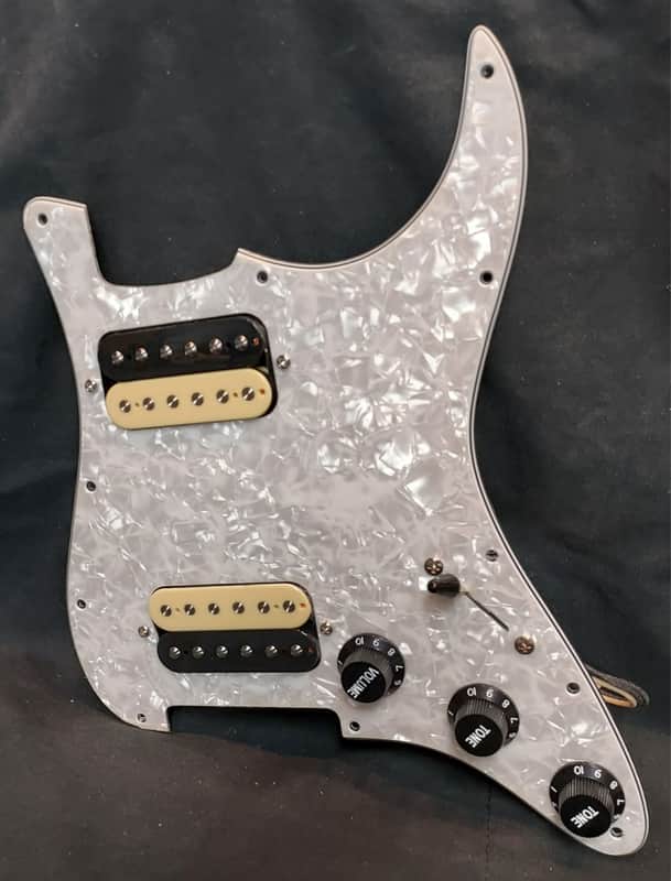 Rock'n R Guitars Loaded HH for Strat Pickguard W/GM 1984's & Fast Coil Splits 2026- White Pearl image 1