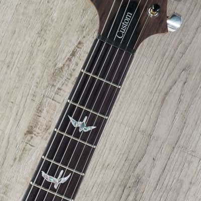 PRS Paul Reed Smith Custom 24-08 Electric Guitar Platinum Metallic Natural Back image 7