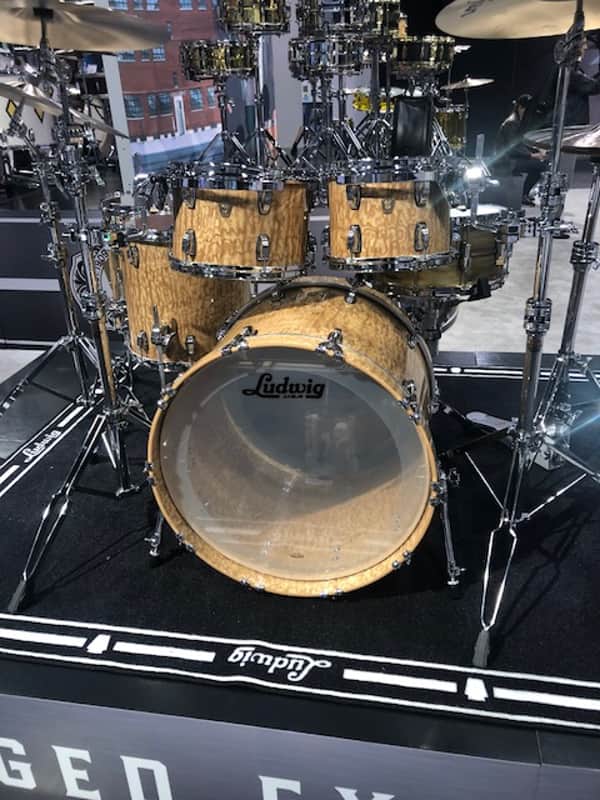 Ludwig Aged Exotic 10,12,14,16,22 drum set  2019 Tamo Ash image 1