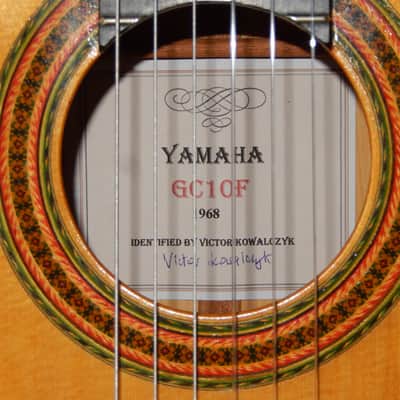 HER MAJESTY YAMAHA GC10F 1968 - WORLD HIGHEST CLASS FLAMENCO CONCERT GUITAR image 5