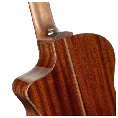 Cort MODERNBURGANDY Modern Concert Body Venetian Cutaway Solid Spruce Top Mahogany Neck 6-String Acoustic-Electric Guitar w/Hard Case image 4