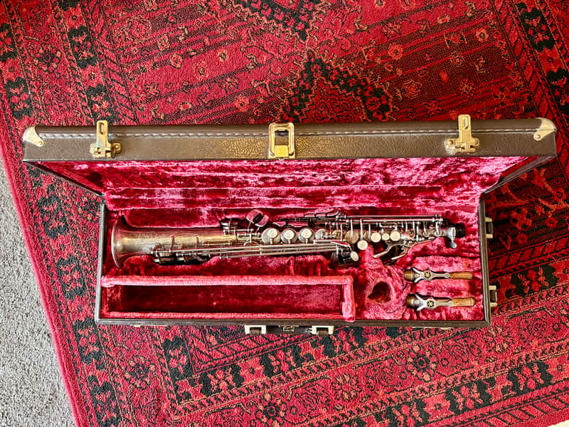 Yamaha Yamaha YSS-875S Custom Silver Soprano Saxophone - Silver Mid 1990s - Silver image 1