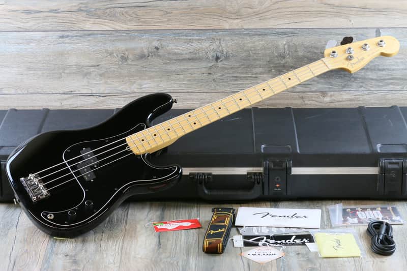 Funky! Fender Precision P-Bass American Professional Series EMG Pick-ups Black + OHSC Candy image 1