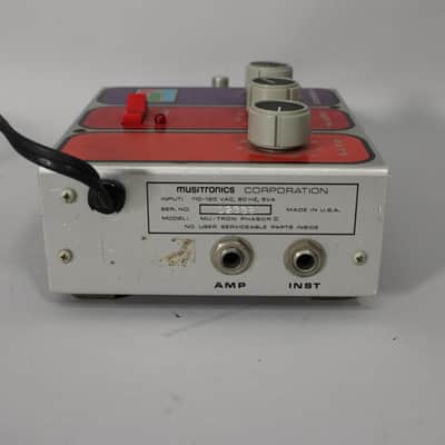 1970s Musitronics Mu-Tron Phasor II Effect Pedal w/Box image 4