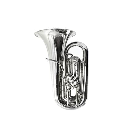 Schiller American Heritage BBb 5 Valve Piston Compensating Tuba - Nickel image 1