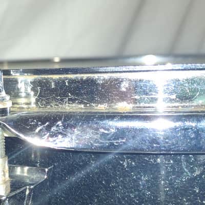 TAMA GranStar Custom Snare Drum 80's Black Nickel Sparkle Wrap PLAYER'S CONDITION image 8