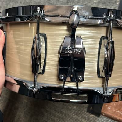 Gretsch Brooklyn Snare Drum 14x5.5 - Creme Oyster image 5