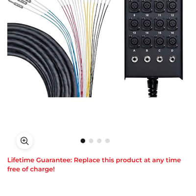 Live Wire AB100X16T4 16x4 Snake 100ft image 2