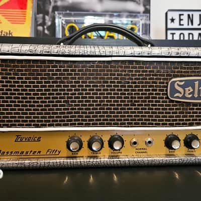 Immagine Selmer Truvoice Bassmaster 50 Fifty - Croc Skin Early MkI - 1963/1965 - Original Vintage British Sound - 14