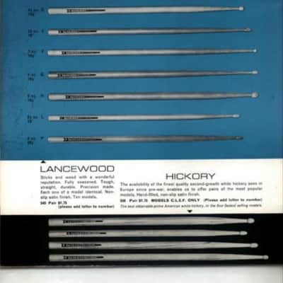 Vintage 1960s/1970s Premier Lancewood Drumsticks - Made in England - Rare Collector's Item Bild 9