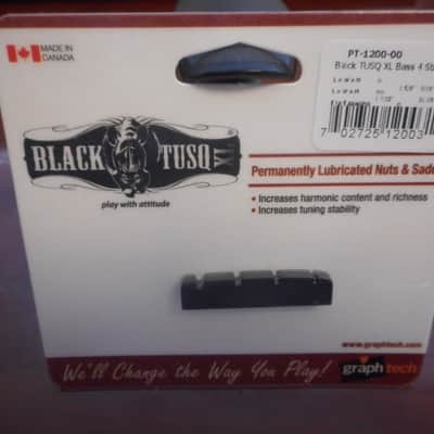 Graph Tech PT-1200-00 BLACK TUSQ XL 1-7/32" E-to-G Slotted 4-String Bass Nut