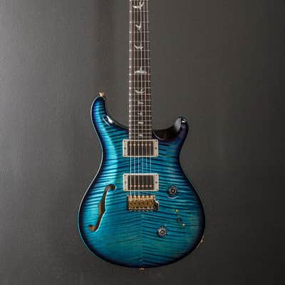 Paul Reed Smith Custom 24 Semi-Hollow Wood Library Limited - Aquableux Purple Burst w/Korina image 3