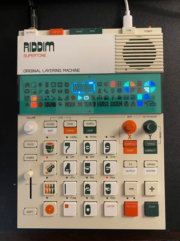 Teenage Engineering EP-40 Riddim Supertone with EP-2350 Ting FX Microphone