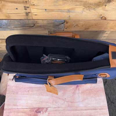 Gard 1ESNB-LN Elite Single Trumpet Gig Bag Blue Nylon/Leather trim Bild 2
