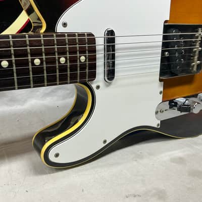 Fender Left-Handed LH lefty Telecaster Guitar - MIJ Made In Japan - Bound Sunburst image 5