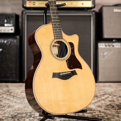Taylor 414ce Studio Grand Auditorium Acoustic/Electric Guitar - Natural with Gig Bag - Factory Demo image 13