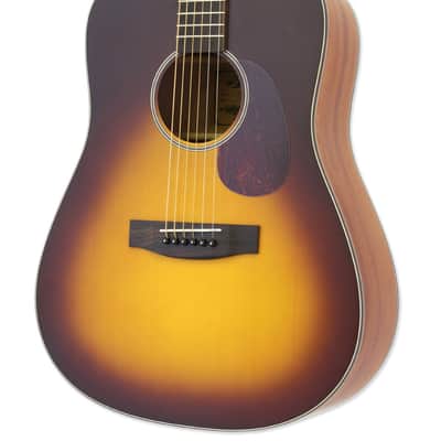Aria ARIA-111-MTTS Vintage 100 Dreadnought, Matte Tobacco, Spruce Top, New image 1