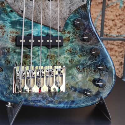Sivcak Bass OSC II Custom Ocean Turquoise Burst image 4