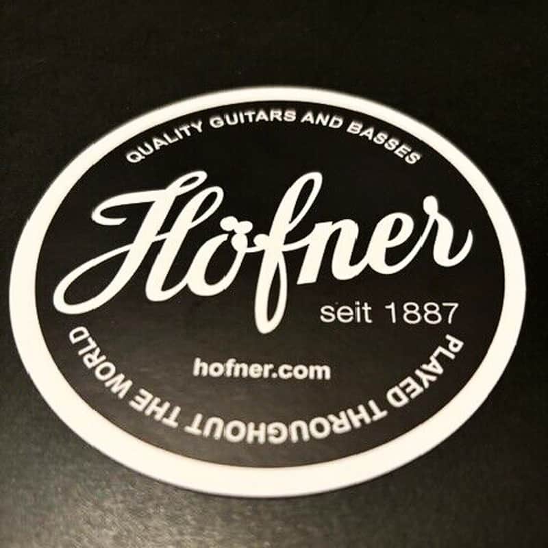 HOFNER GUITARS BASSES STICKER INSANELY RARE LIMITED EDITION HÖFNER VIOLIN BASS GUITAR CASE CANDY STICKER DECAL image 1
