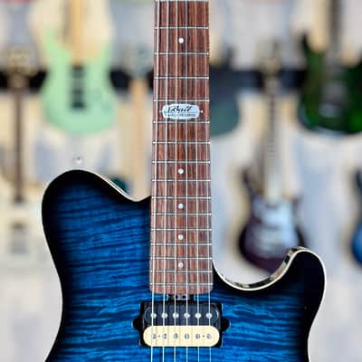 Ernie Ball Music Man Axis Super Sport BFR (Ball Family Reserve) - Translucent Blue Burst image 4