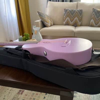 NOVA GO SP1 Carbon Fiber Travel Guitar - 35" Acoustic Electric - Purple image 2