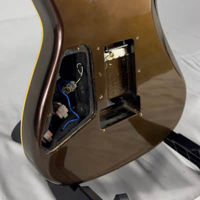 Unbranded Super Strat Style Electric Guitar Body HSS - Custom Snake Skin Finish image 11