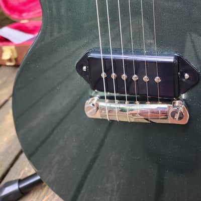 2024 Gibson Mod Shop Collection Les Paul Junior Evergreen Mahogany Two Tone Finish with Stinger Gibson Green image 17