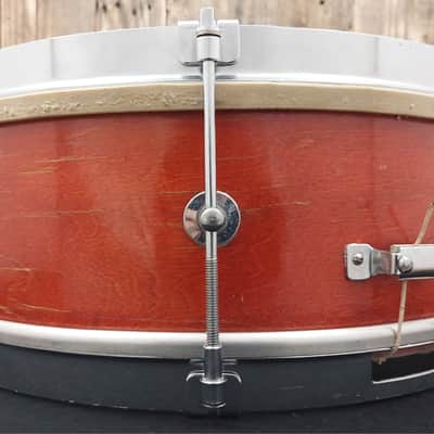 60's Rogers Cleveland 14"x5" Natural Banner Model 6-Ply Jasper Maple Snare Drum image 2