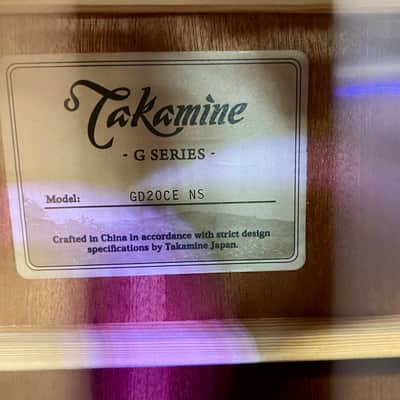 Takamine GD20CE-NS Acoustic-Electric Guitar - Natural Satin image 5