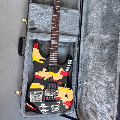 ESP LTD GL-200K George Lynch Signature 2011 - 2018 - Black with Kamikaze Graphic image 2