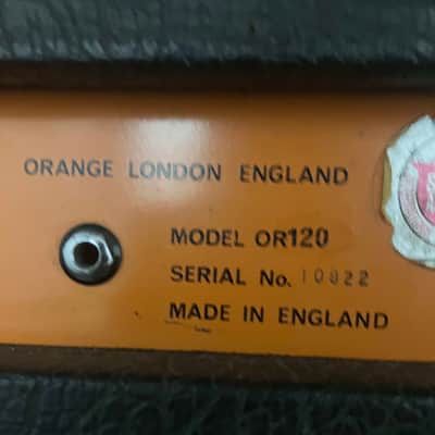 Orange OR120 120-Watt Guitar Amp Head 1973 - Orange image 7
