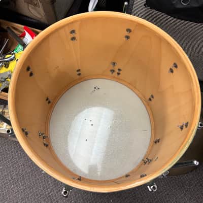 Vintage 14.5” x 16” Sonor Floor Tom 1960’s - Sparkling Turquoise image 5