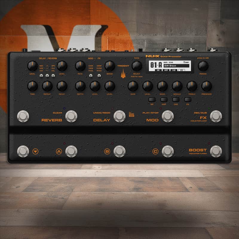 NUX Trident Amp Modeling and Multi-FX Pedal (NUX NME5) image 1