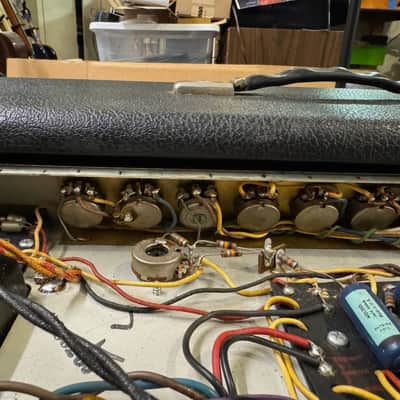 Fender Twin Reverb "Drip Edge" 2-Channel 100-Watt 2x12" Guitar Combo 1968 - 1969 Silverface image 13