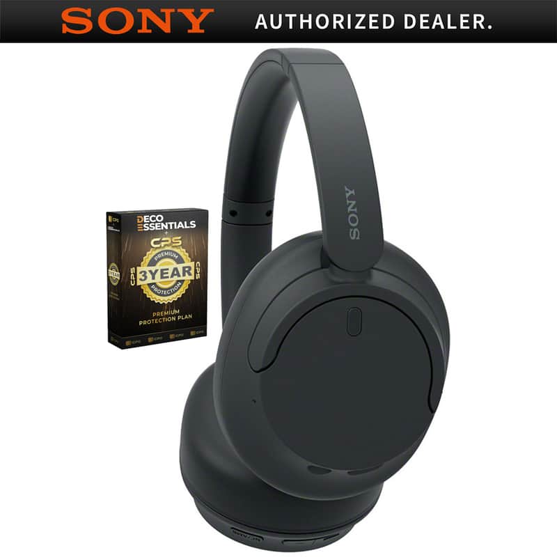 Sony Wireless Noise Cancelling Headphone Black with CPS 3 Year Extended Warranty image 1