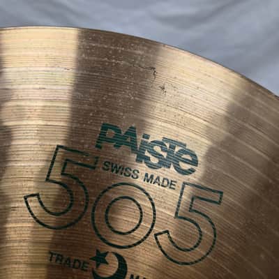 Paiste 14" 505 "Green Label" Heavy Hi-Hat Cymbals (Pair) 1980 - 1985 - Traditional (C020-C4) image 4