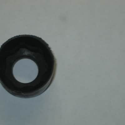 ONE litely relic'd MXR large (standard size) black plastic knob with white position line & dot, Push-On Style ECB134 (NO set screw) & ONE litely relic'd MXR Knob Cover (Foot Turner) ECB131 - from late 2000s image 22