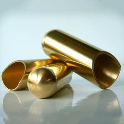 Mint The Rock Slide BTRS-MB Brass Balltip Guitar Slide, Medium, Ring Size 8 - 10.5 image 2