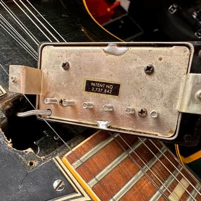 Gibson ESD 1275 -double 12- from 1961 in black finish with original case image 12