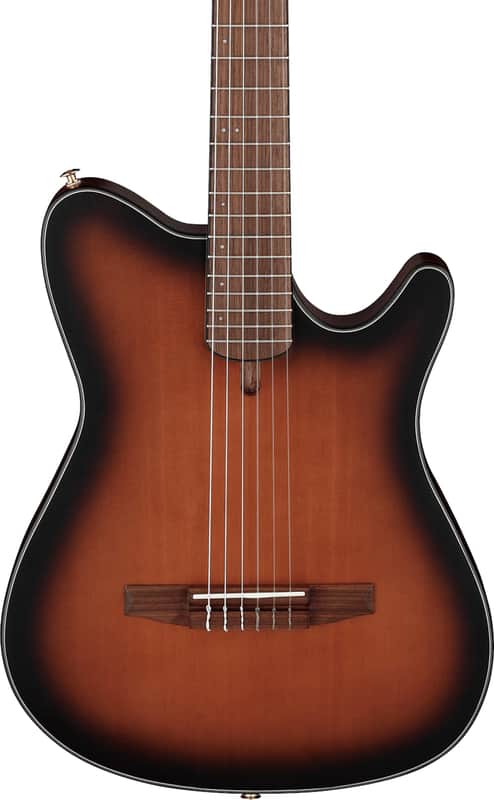 Ibanez FRH10N Thinline Acoustic-Electric Classical Guitar, Solid Spruce Top, Brown Sunburst image 1