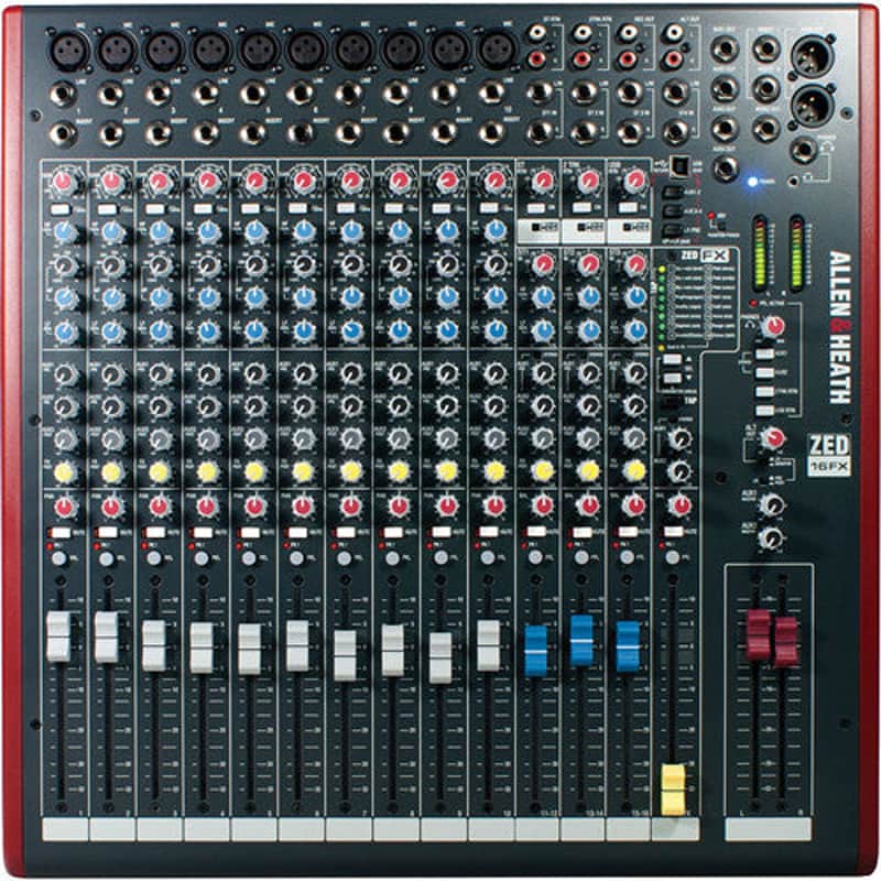 Allen & Heath ZED-16FX 16-Channel Analog Live Mixer image 1