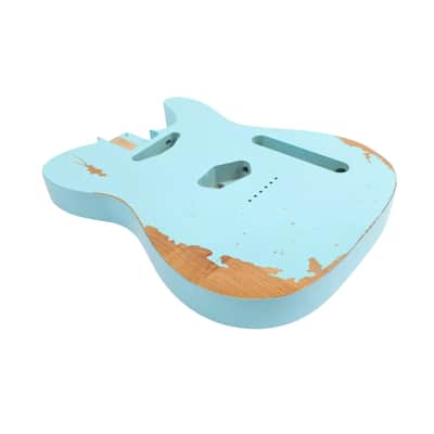 Finished Telecaster Body - Relic Sonic Blue image 4