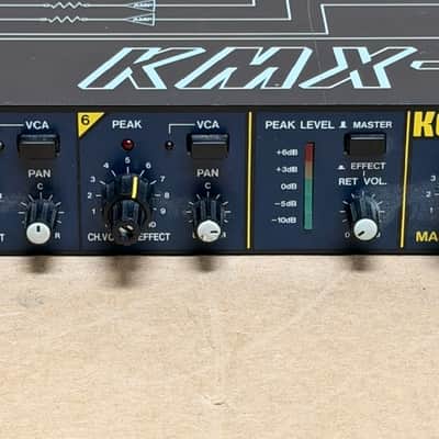 Vintage Korg KMX-62 6-Channel Keyboard Mixer - 1U Rackmount - Good Condition image 4