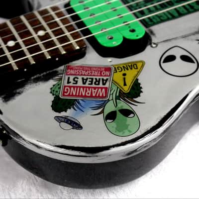 Custom Painted and Upgraded (Aged and Worn) Epiphone LP Special ll With Matching Headstock image 18