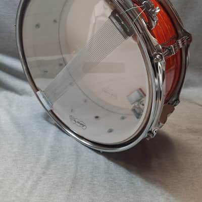 Ludwig USA Legacy Mahogany Jazz Fest 5X14 - Mod Orange image 10
